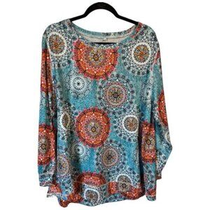 PERFECT for FALL!!!  PRINT TOP   LARGE/XLARGE